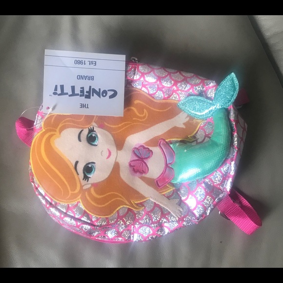 GIRLS MERMAID BACKPACK - Picture 2 of 3